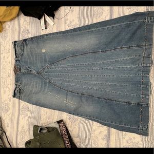 Maxi jean skirt
